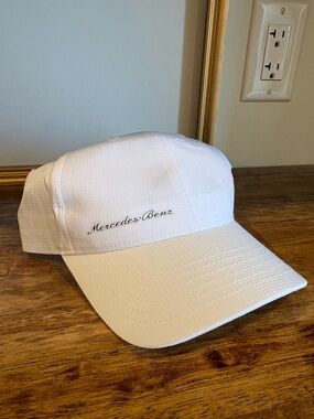 Mercedes-Benz Women's White Logo Baseball Cap